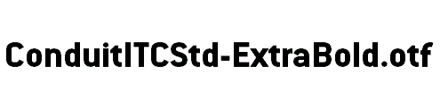 ConduitITCStd-ExtraBold.otf