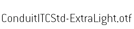 ConduitITCStd-ExtraLight.otf