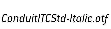 ConduitITCStd-Italic.otf