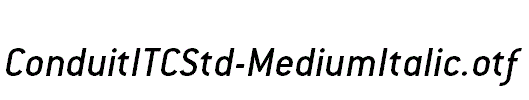 ConduitITCStd-MediumItalic.otf