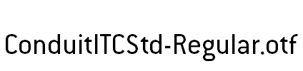 ConduitITCStd-Regular.otf