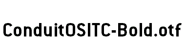 ConduitOSITC-Bold.otf