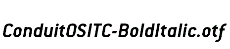 ConduitOSITC-BoldItalic.otf
