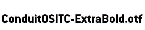 ConduitOSITC-ExtraBold.otf