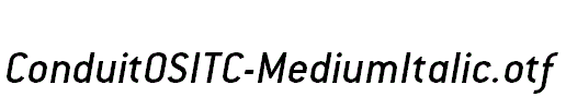 ConduitOSITC-MediumItalic.otf