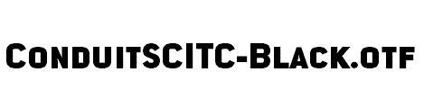 ConduitSCITC-Black.otf