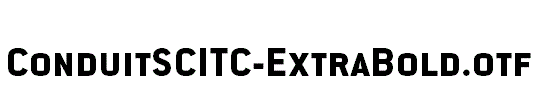 ConduitSCITC-ExtraBold.otf