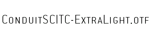 ConduitSCITC-ExtraLight.otf
