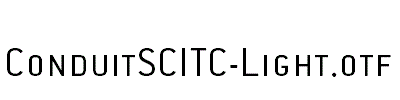 ConduitSCITC-Light.otf