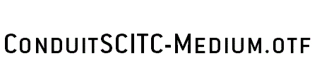 ConduitSCITC-Medium.otf