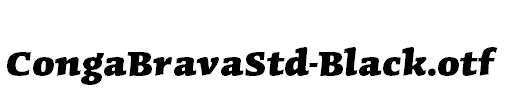 CongaBravaStd-Black.otf
