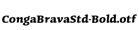 CongaBravaStd-Bold.otf