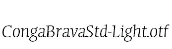 CongaBravaStd-Light.otf