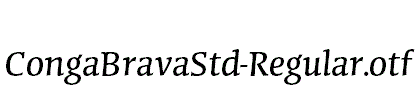 CongaBravaStd-Regular.otf