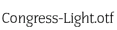 Congress-Light.otf