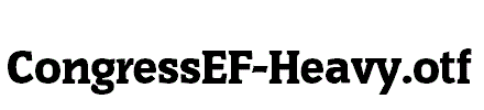 CongressEF-Heavy.otf