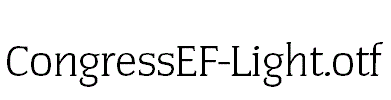 CongressEF-Light.otf