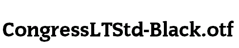 CongressLTStd-Black.otf