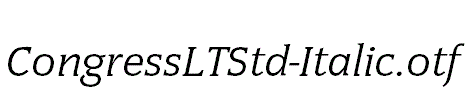 CongressLTStd-Italic.otf