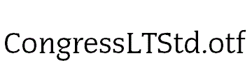 CongressLTStd.otf