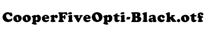 CooperFiveOpti-Black.otf