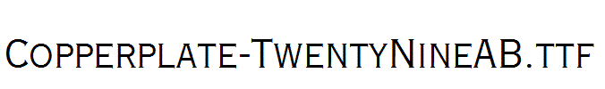 Copperplate-TwentyNineAB.ttf
