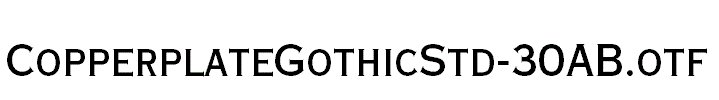 CopperplateGothicStd-30AB.otf