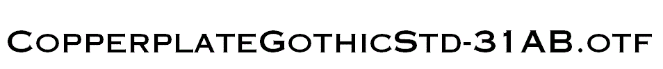 CopperplateGothicStd-31AB.otf