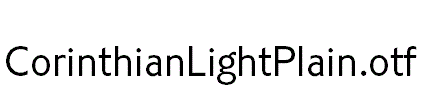 CorinthianLightPlain.otf