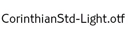 CorinthianStd-Light.otf