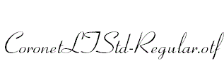 CoronetLTStd-Regular.otf