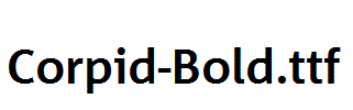 Corpid-Bold.otf