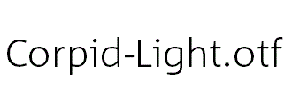 Corpid-Light.otf