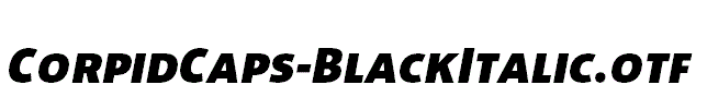 CorpidCaps-BlackItalic.otf