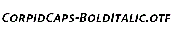 CorpidCaps-BoldItalic.otf