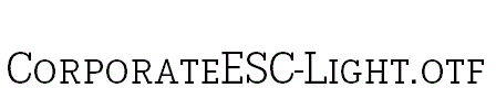 CorporateESC-Light.otf