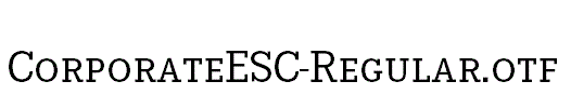 CorporateESC-Regular.otf