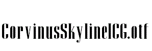 CorvinusSkylineICG.otf