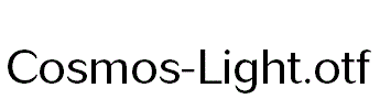 Cosmos-Light.otf