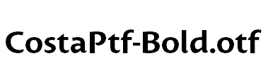 CostaPtf-Bold.otf