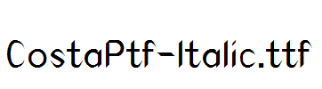 CostaPtf-ltalic.ttf