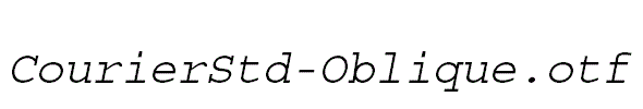 CourierStd-Oblique.otf