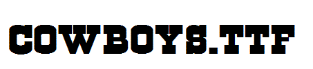 Cowboys.ttf