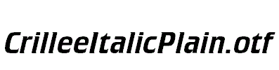 CrilleeItalicPlain.otf
