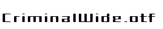 CriminalWide.otf