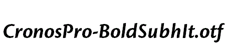 CronosPro-BoldSubhIt.otf