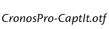 CronosPro-CaptIt.otf