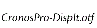 CronosPro-DispIt.otf