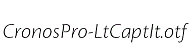 CronosPro-LtCaptIt.otf