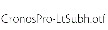 CronosPro-LtSubh.otf